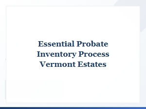 Vermont Estate Probate Inventory Template